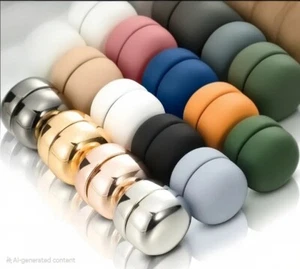 HIJAB MAGNET PINS MATTE SHINY METTALIC STRONG MAGNETS SNAG FREE - Picture 1 of 34