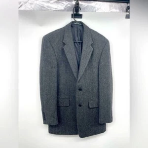 Adolfo men's tweet gray and black blazer size 40 R - Picture 1 of 6