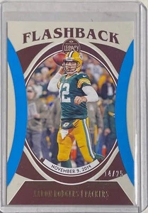 AARON RODGERS 2021 PANINI LEGACY FLASHBACK LIGHT BLUE #D 14/25 - Picture 1 of 1