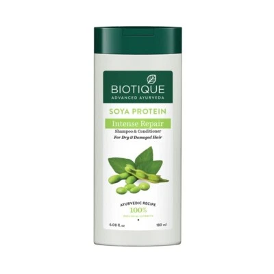 Biotique Ayurveda Bio Soya Protein Fresh Nourishing Shampoo | 180 ml, - Image 1 of 4
