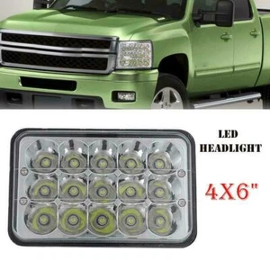 4x6"LED Headlight H4 Sealed Beam Headlamp Sealed Hi/Lo Beam Bulb for Nissan Jeep - Picture 1 of 12