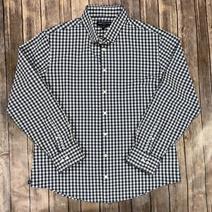 Camisa Mizzen Main Sotavento Rendimiento Elástico Botón XL Borde Azul Blanco Cuadros - Imagen 1 de 7
