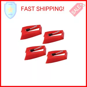 4 Pack Ruby Record Player Needle Turntable Stylus Replacement for ION Jenson Cro - Picture 1 of 2