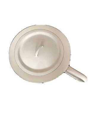 Alter dekorativer Emaile Nachttopf mit Griff und Deckel  , Schieber Sammlerstuck - Bild 1 von 4