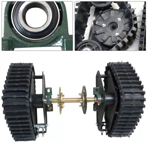 ATV Rear Wheel Buggy Snow Tracks Sand Snowmobile Tracked Vehicle Track Assemly! - Picture 1 of 15