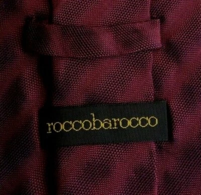 栗色黑色条纹丝绸领带 — 第 1/4 张图片