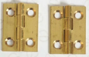 New Clockmakers Spares Clock Case Hinges 1 Pair Clock Hinges 25mm Long - Picture 1 of 2
