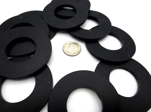 1" ID 2" OD 1/8" Thick Rubber Washer Spacer Premium Quality Durable EPDM Rubber - Picture 1 of 12