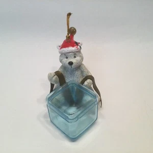 Eisbär Ornament Bargeld Geld Geschenk Halter Klarsicht Box Schatzsuche Hinweis - Bild 1 von 6