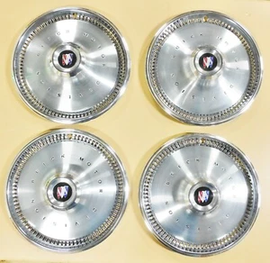 1970 1971 1972 Buick Skylark Custom NOS 14" WHEEL COVERS HUB CAPS SET of 4 - Picture 1 of 12