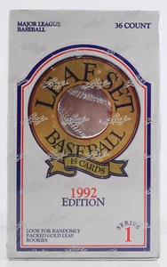 1992 Leaf Baseball - Base Cards (Series 1 & 2), Gold Card Parallels, & Inserts - Picture 1 of 1