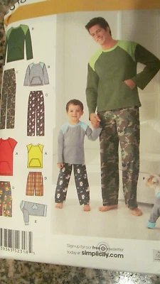 *2010 Simplicity Sewing Pattern 2318 Men & Boys Pants Shorts Top Sz S-XL - Image 1 of 2