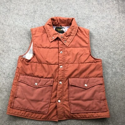 Chaleco de Colección Weather Wise Para Hombre Grande Naranja Concha A Presión Sin Mangas Foto 1 de 4