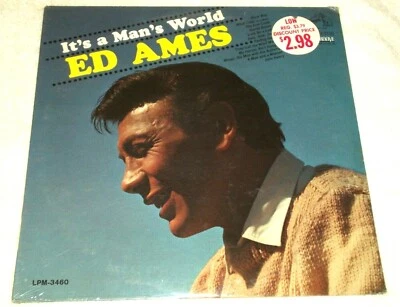 MINT SEALED 1966 "It's a Man's World" Ed Ames LP Vinyl Country LPM-3460 Mono - Image 1 of 3