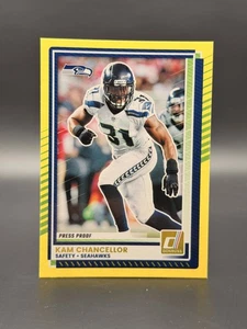 2025 Panini Donruss - Kam Chancellor #54 Yellow Press Proof Seahawks 💥💥💥 - Picture 1 of 2