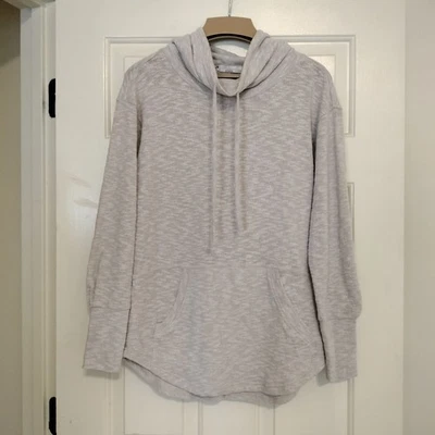 Suéter Prana Mujer Cordón Capucha Cuello Manga Larga Ligero Avena XS  Foto 1 de 4