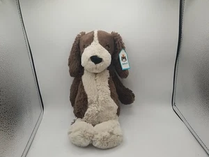 Auténtico juguete de peluche Jellycat tímido cachorro de caramelo suave 12" sentado perro NUEVO - Imagen 1 de 9