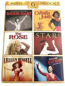 Movie Musicals 6 Film DVD Set 12 Hours Roxie Hart Carmen Jones The Rose Star! - Picture 1 of 4