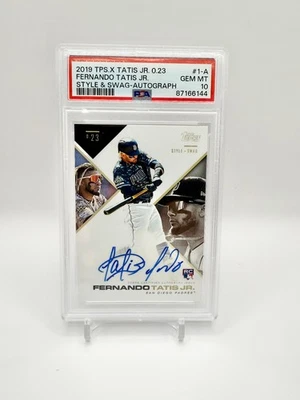 2019 Topps x Fernando Tatis Auto Style Swag RC - PSA 10 - Pop 2 - Image 1 of 2
