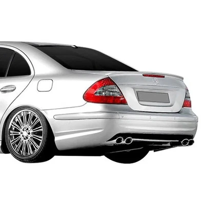 For Mercedes-Benz E550 07-09 E63 Style Fiberglass Rear Bumper Cover Unpainted — 第 1/4 张图片