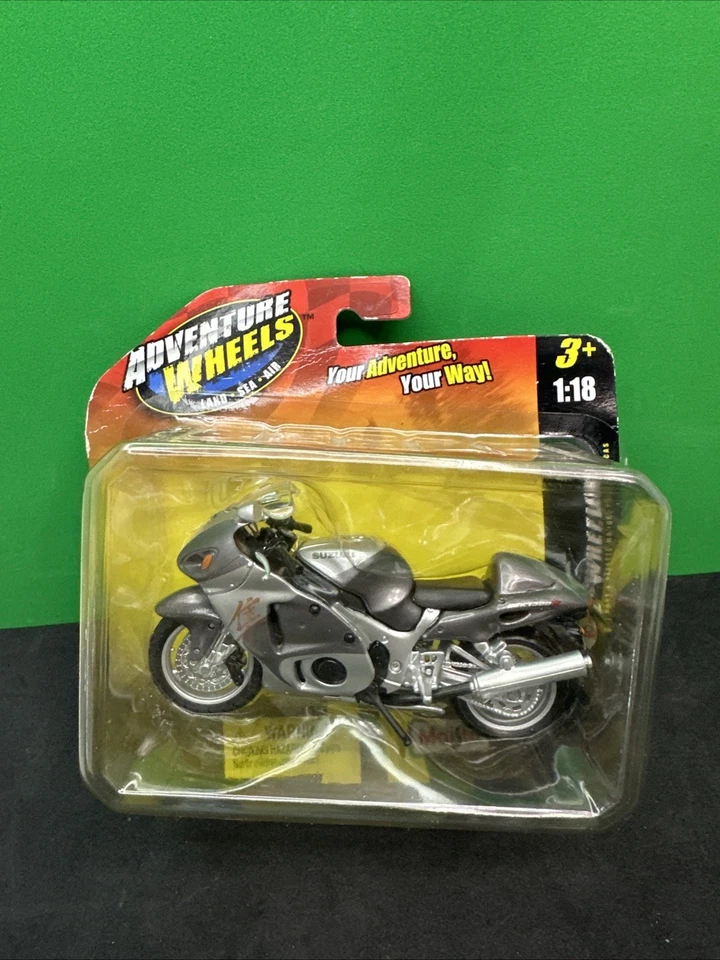 Ruedas Maisto Adventure 2011 Suzuki GSX 1300R escala 1:18 nuevas selladas fundidas a presión 🏍️ Foto 1 de 4