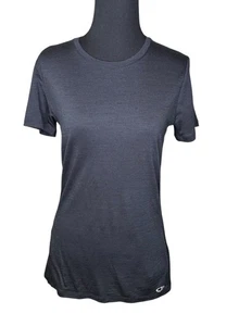 NWT Icebreaker Amplify Short Sleeve Tee Black Small S Wool Blend Shirt $75 - Picture 1 of 5
