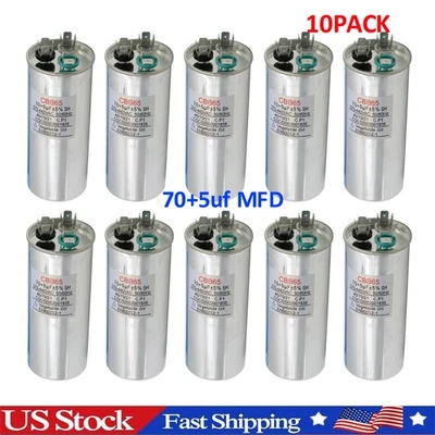 Condensadores de doble funcionamiento de alta calidad 70+5 70/5 uF MFD (10x) 370-440 V VAC CBB65-R Foto 1 de 4