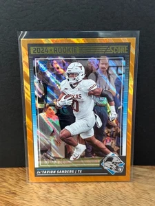 2024 Score Ja'Tavion Sanders RC #351 Baltimore Ravens lámina de oro lava/630 - Imagen 1 de 3