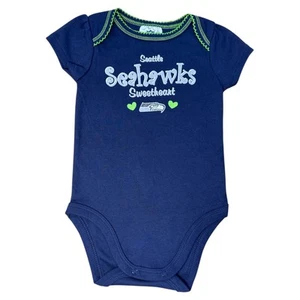 Seattle Seahawks Infant Bodysuit – Sweetheart Navy (18 Months) - Picture 1 of 1