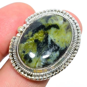 Gogunjula Jasper - Anello gioiello placcato argento pietra preziosa Africa s.8 T73 - Foto 1 di 3