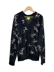 HUF Cardigan 22AW CRACKED (thick) XL Nylon BLK KN00412 Used - Picture 1 of 5