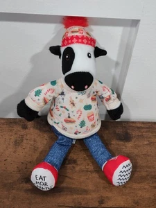 Chick-fil-A Christmas 2024 Plush Cow Doll Toy Chikin 7" LIMITED EDITION Holiday - Picture 1 of 9