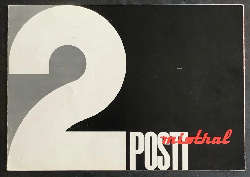 Folleto de venta de autos MASERATI MISTRAL c1966 SPYDER & CUPÉ Foto 1 de 4