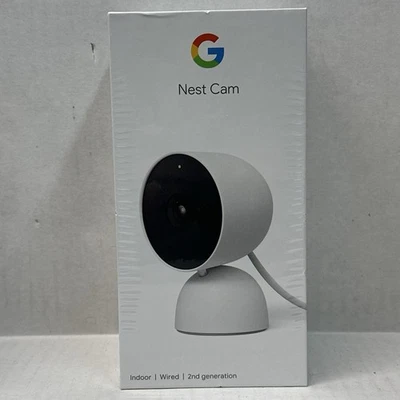 Google Nest Cam 2nd Gen Wired 1080p Indoor Home Security Camera White GJQ9T NEW - Image 1 of 3