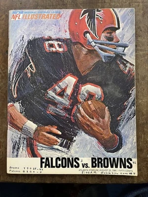 1966 4th game ever ATLANTA FALCONS vs BROWNS football Program /TOMMY NOBIS!! - Image 1 of 4