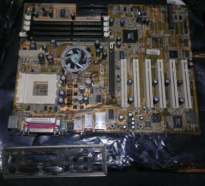 ABIT KD7 Socket a 462 motherboard AGP PCI IDE FDD VIA KT400 optical audio rj45 - Image 1 of 4