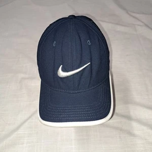Nike Dri Fit Hat Blue Adjustable Athletic Sport Cap  - Picture 1 of 4