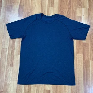Lululemon Camicia Uomo XL Blu Attiva Yoga Palestra Allenamento Manica Corta - Foto 1 di 9