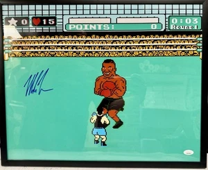 Mike Tyson Autographed Signed Framed 16x20 Photo Nintendo Punch-Out!! JSA CERT - Picture 1 of 3