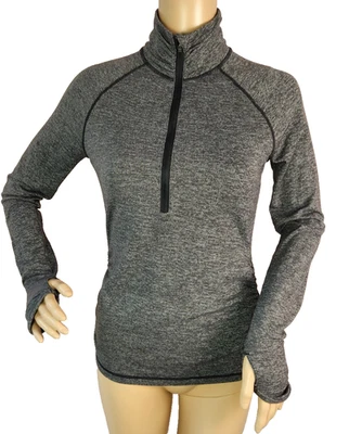 Sudadera Pullover Deportiva Lucy 1/2 Cremallera Correr Top Para Mujer Talla XS Carbón Foto 1 de 4