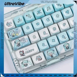 Custom 130-Key Miku Anime Ceramic Keycaps Set for Mechanical Keyboards - Picture 1 of 6
