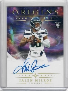 2025 Panini Origins Football #RA-JMI Jalen Milroe On Card Auto RC SEAHAWKS - Picture 1 of 2