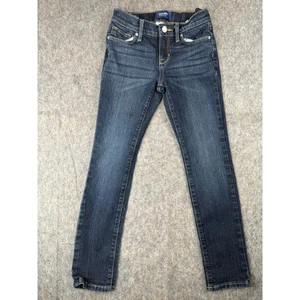 Jeans Old Navy Juvenil 8 Azul Denim Algodón Pierna Ajustada Tiro Bajo Diseño de 5 Bolsillos - Imagen 1 de 9
