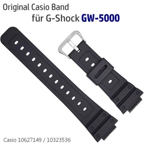 ✅ Ersatzband Casio für GW-5000 / GW-5000U Resin schwarz, 10323536, 10627149. NEU - Bild 1 von 3