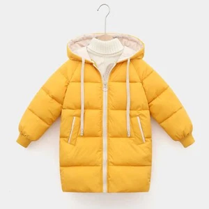 2-12Y Kids Down Outerwear Winter Boy Girls Cotton-Padded Coats Thicken Warm Long - Picture 1 of 31