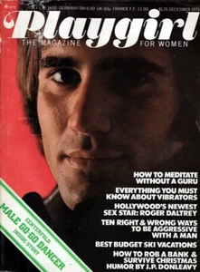 PLAYGIRL 12-75 DECEMBER 1975 HAIRY STRIPR JEREMIAH BIG EDDIE BLOOM ROGER DALTREY - Picture 1 of 2