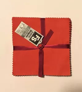 Charm Packs 5" x 5"~Red Tonal Cotton Charm~10 designs/4 each~40 Squares~New - Picture 1 of 6