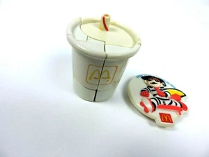 1988 Team McDonaldland Clip Olympia Hamburger Transforming Shake Lot Toys - Bild 1 von 8
