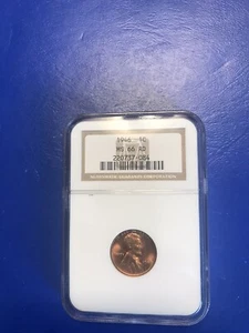 NGC 1946 LINCOLN CENT MS 66 RED - Picture 1 of 2