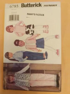 Butterick 6785 Child's Easy Jacket, Vest, Top, Skirt & Pants Pattern Size 2-5 - Picture 1 of 2